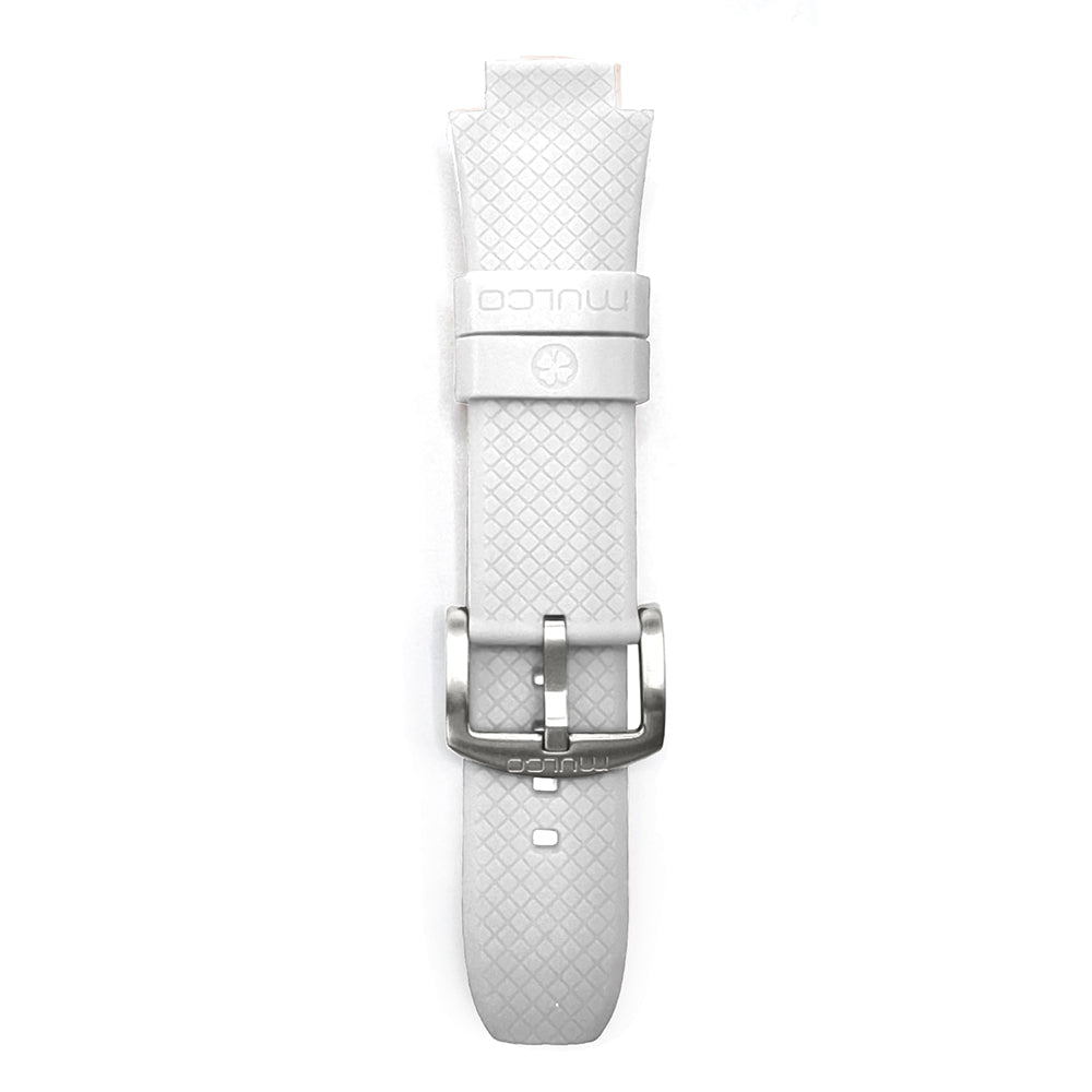 Strap-MW3-22810 - While / Silver Buckle