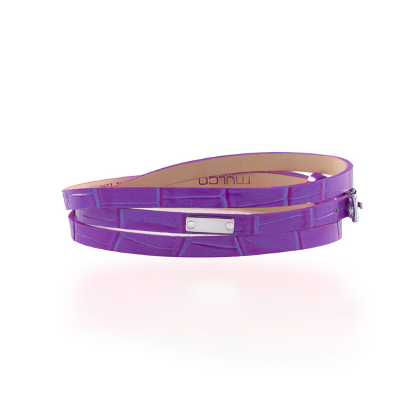 Hermes Purple Hapi Wrap Bracelet